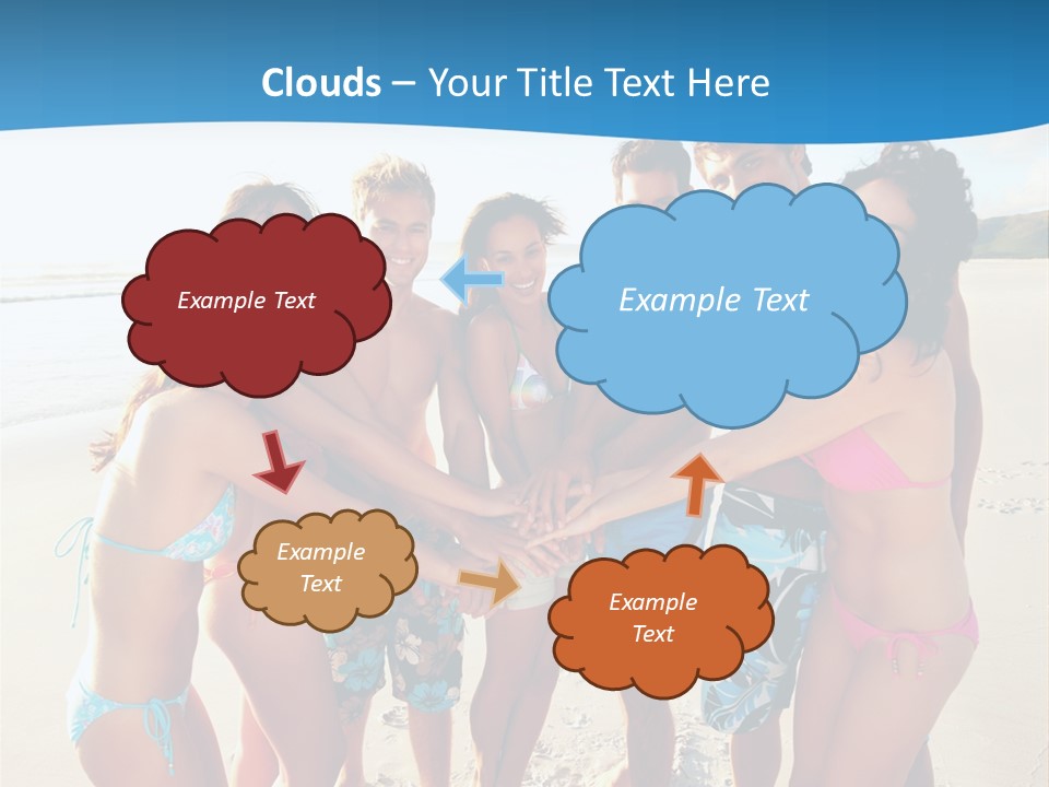 House Horizontal Blue PowerPoint Template