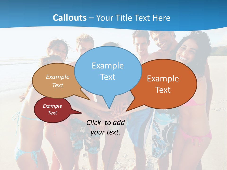 House Horizontal Blue PowerPoint Template