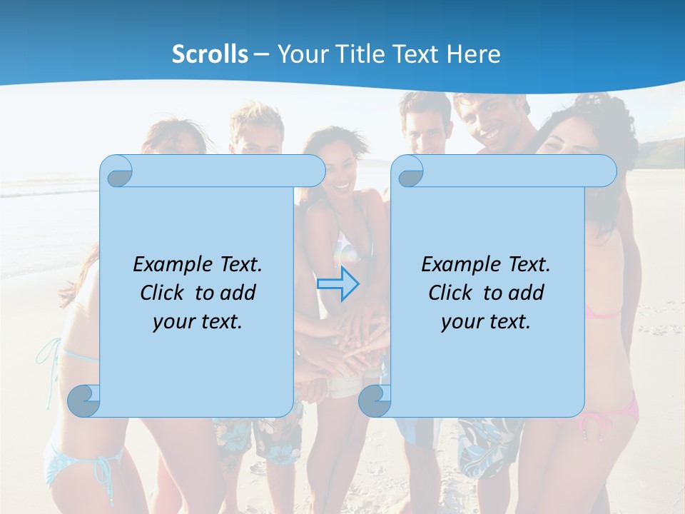 House Horizontal Blue PowerPoint Template