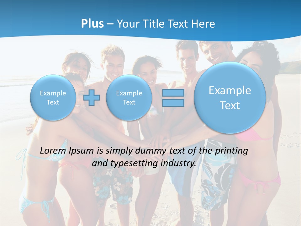 House Horizontal Blue PowerPoint Template