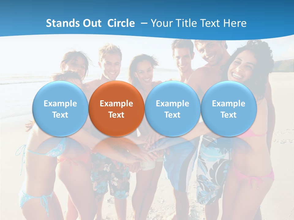 House Horizontal Blue PowerPoint Template