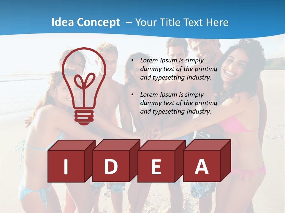 House Horizontal Blue PowerPoint Template