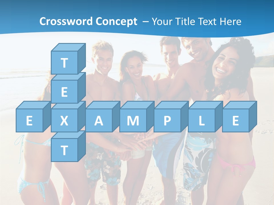 House Horizontal Blue PowerPoint Template