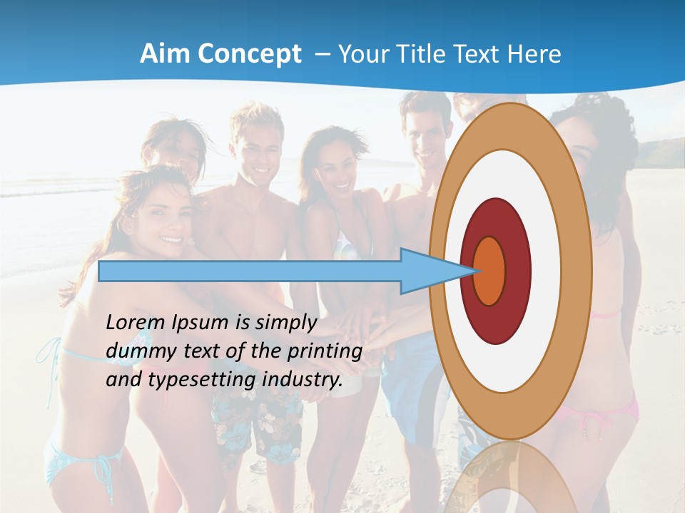 House Horizontal Blue PowerPoint Template