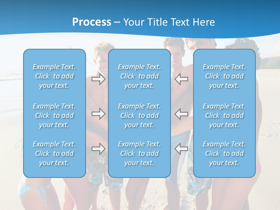 House Horizontal Blue PowerPoint Template