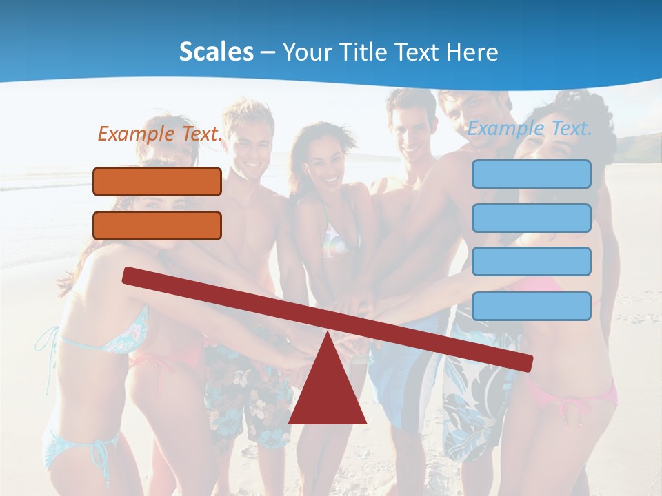 House Horizontal Blue PowerPoint Template