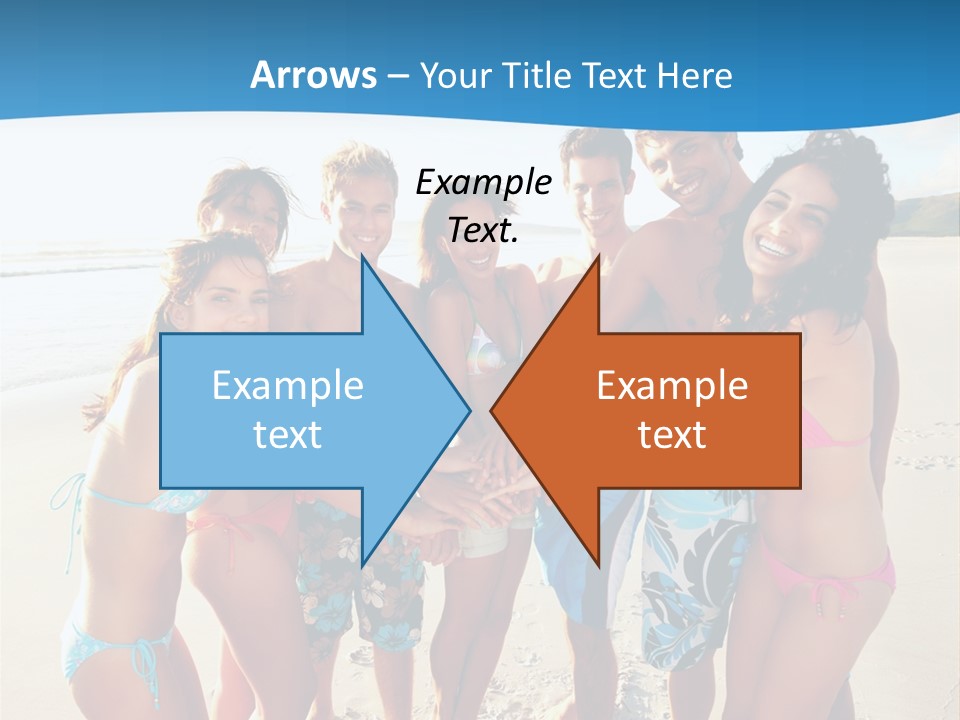 House Horizontal Blue PowerPoint Template