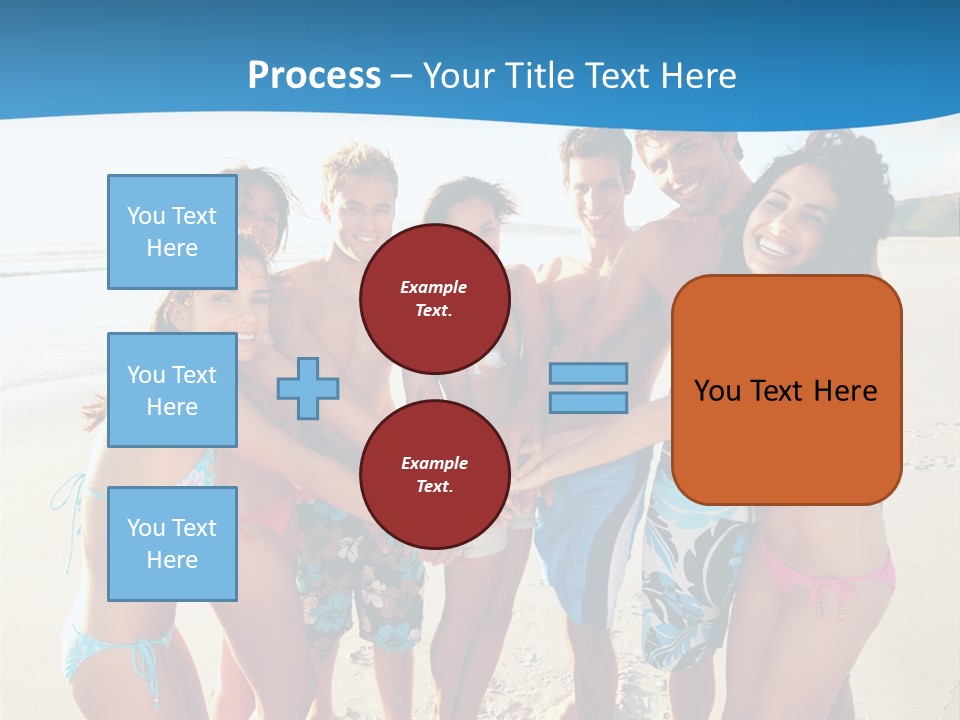 House Horizontal Blue PowerPoint Template