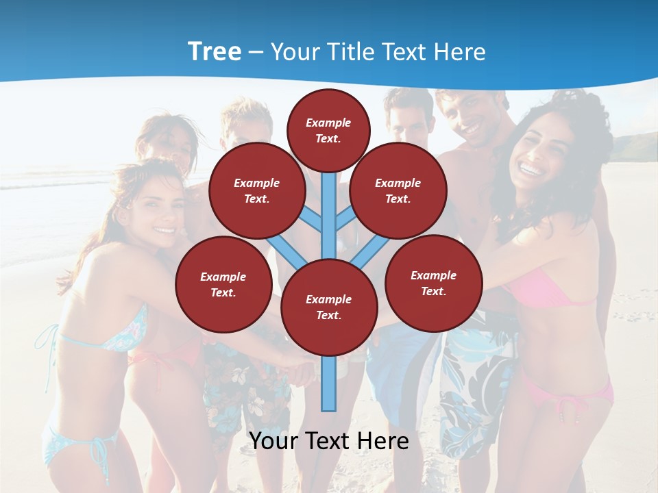 House Horizontal Blue PowerPoint Template