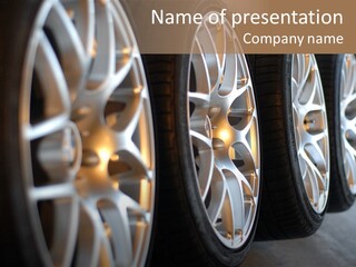 Tire Spoke Car PowerPoint Template