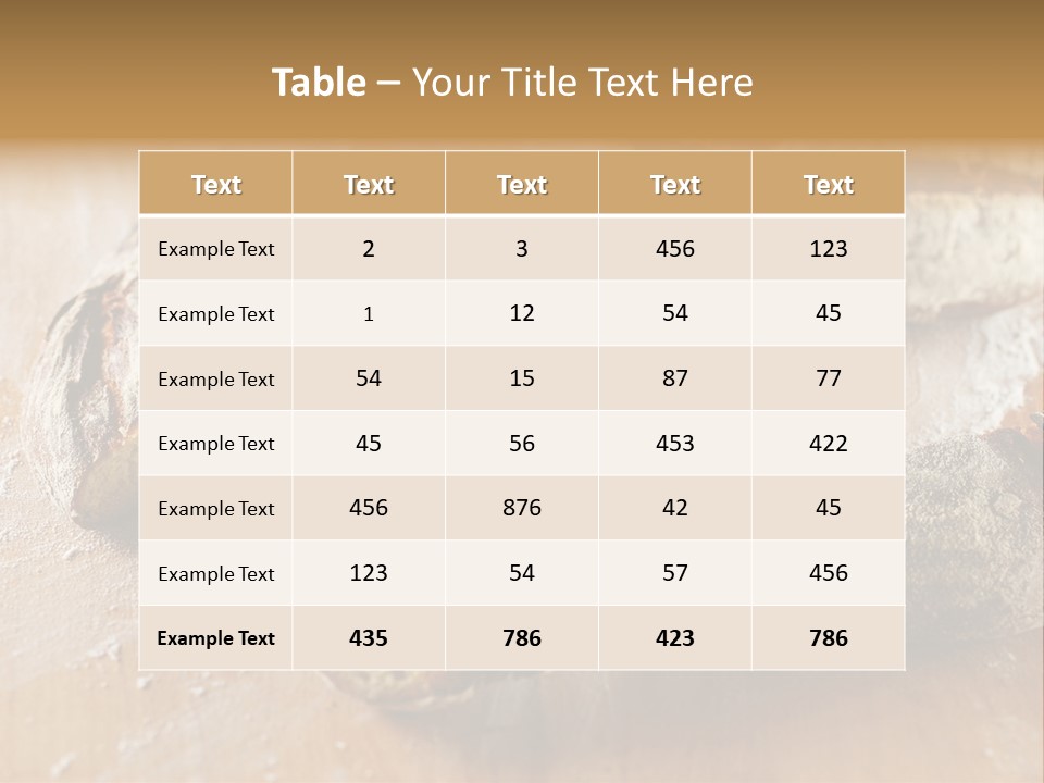 Brown Wooden Slice PowerPoint Template