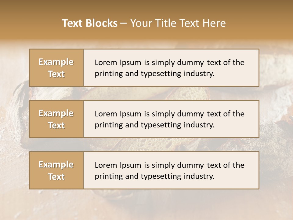 Brown Wooden Slice PowerPoint Template
