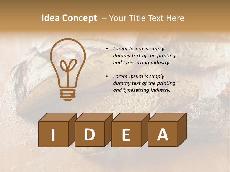 Brown Wooden Slice PowerPoint Template