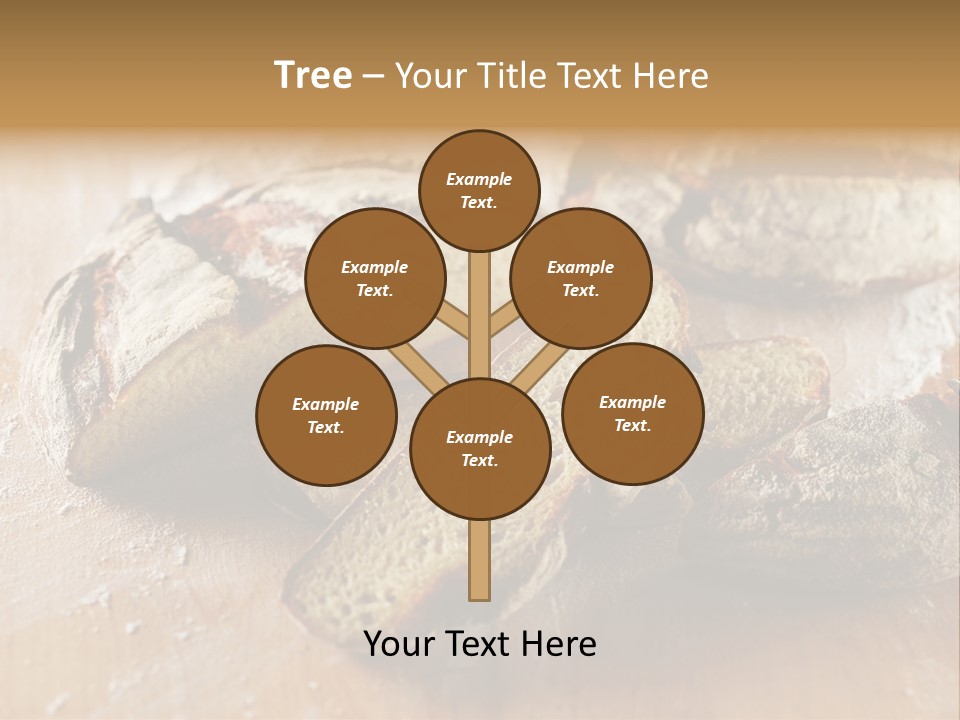 Brown Wooden Slice PowerPoint Template