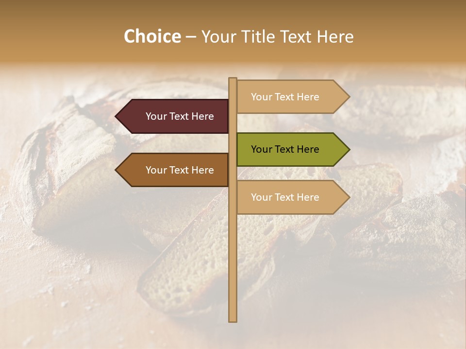Brown Wooden Slice PowerPoint Template
