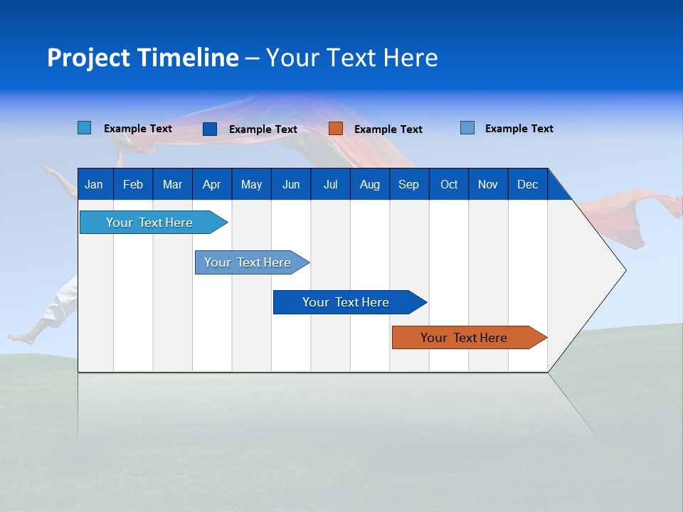 Woman Energy Meadow PowerPoint Template