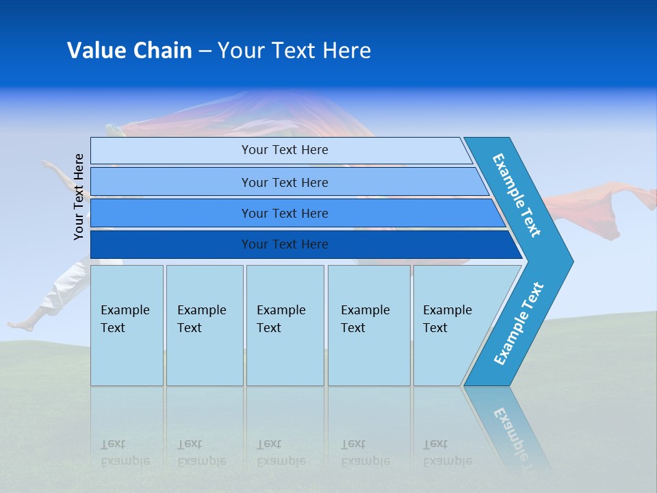 Woman Energy Meadow PowerPoint Template
