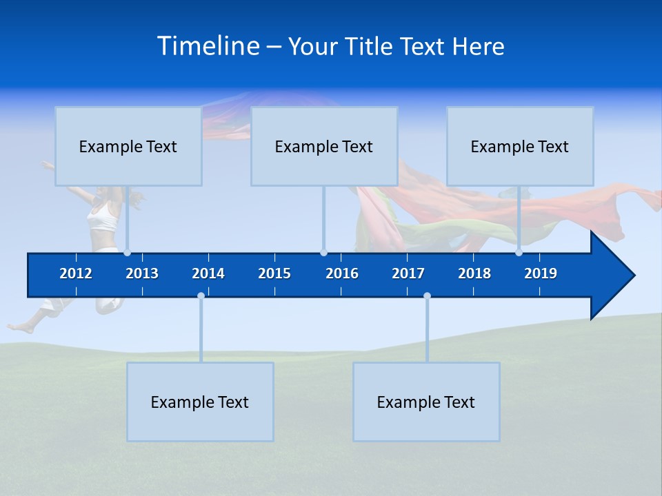 Woman Energy Meadow PowerPoint Template