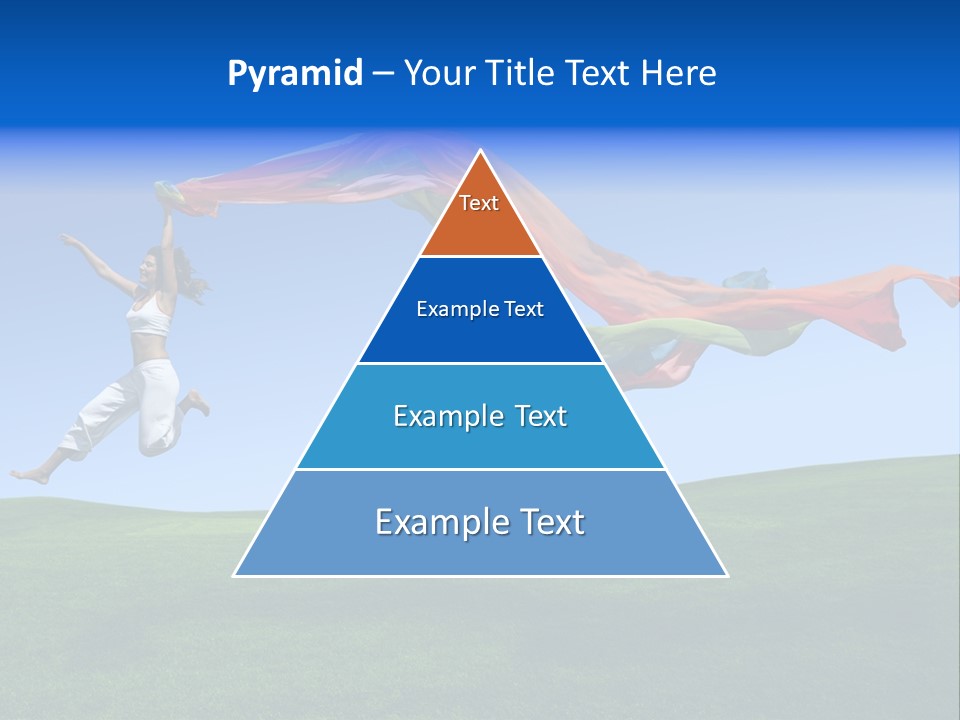 Woman Energy Meadow PowerPoint Template