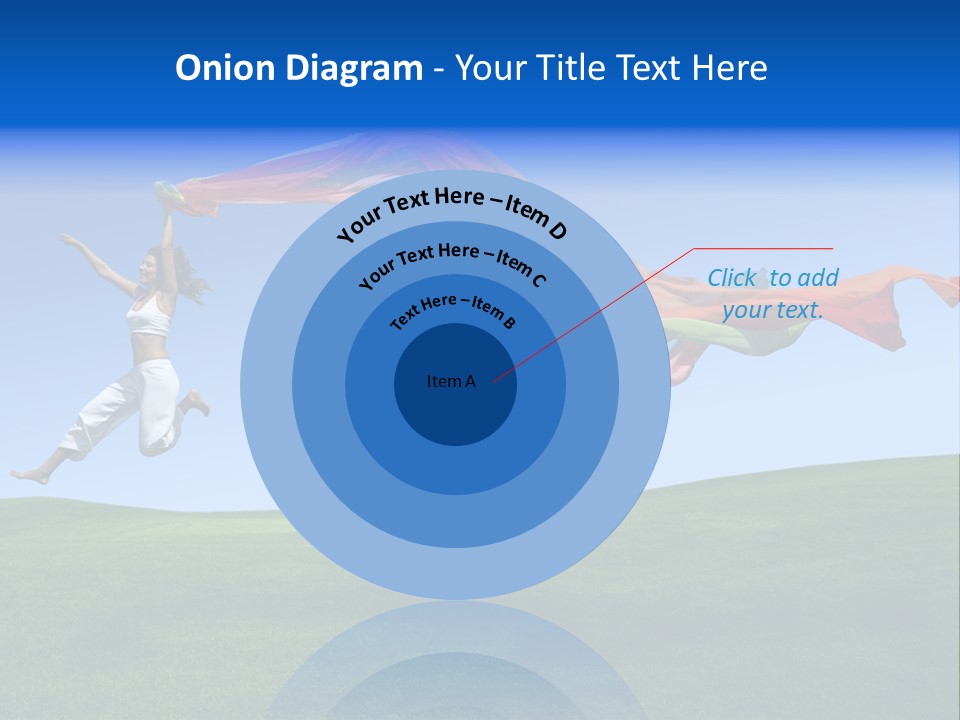 Woman Energy Meadow PowerPoint Template