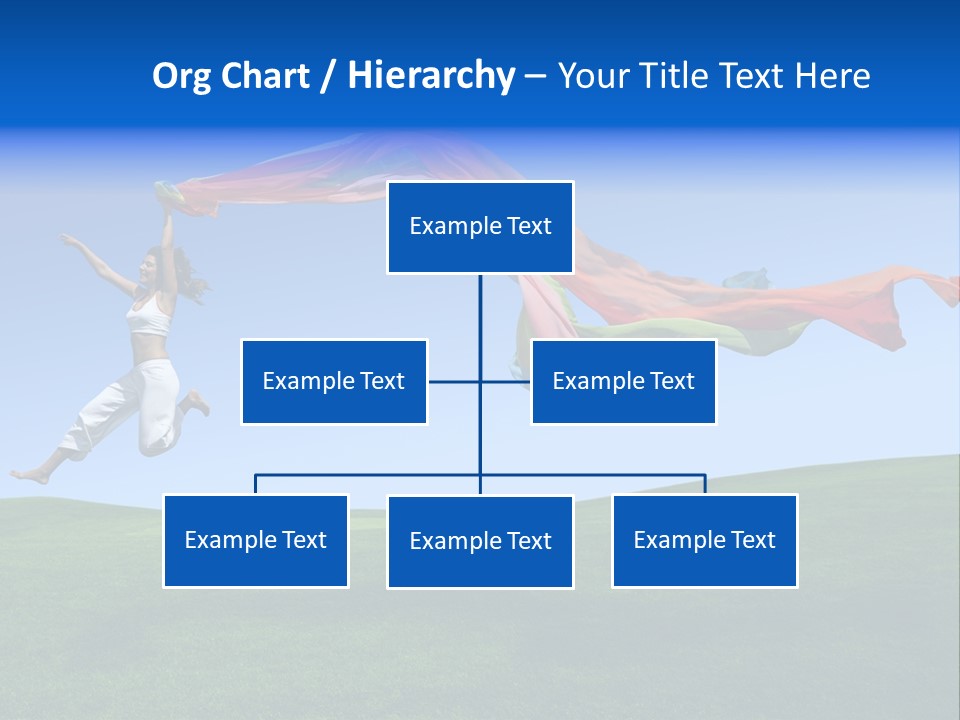 Woman Energy Meadow PowerPoint Template