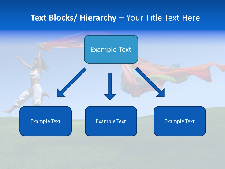 Woman Energy Meadow PowerPoint Template