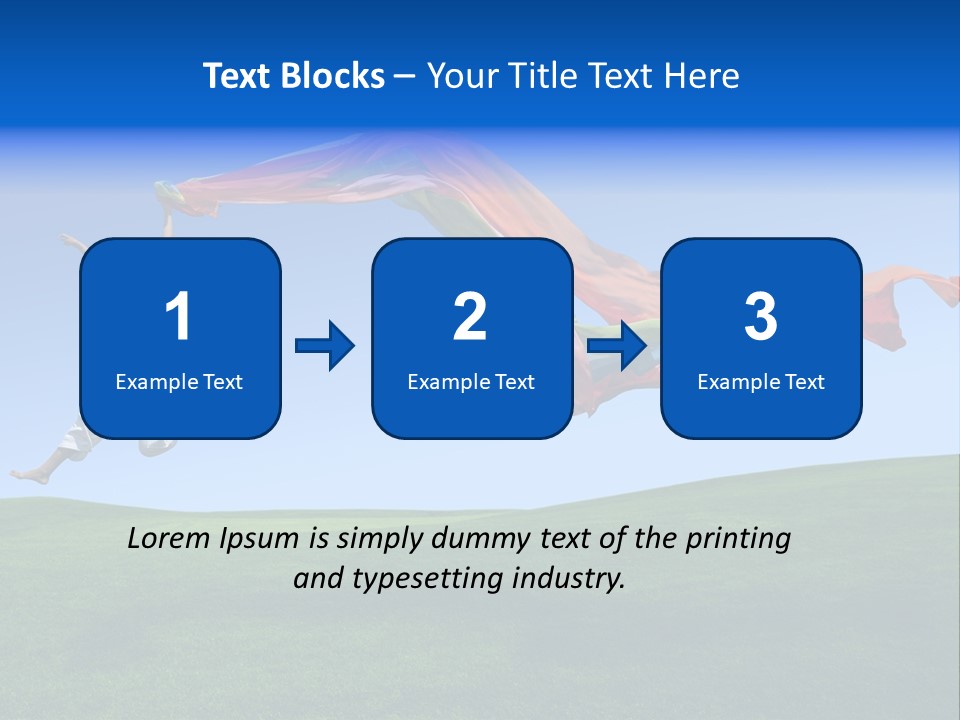 Woman Energy Meadow PowerPoint Template