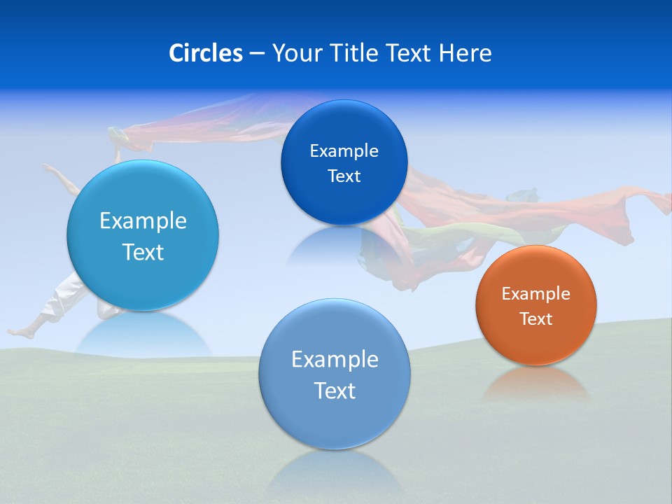 Woman Energy Meadow PowerPoint Template