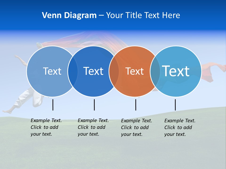 Woman Energy Meadow PowerPoint Template