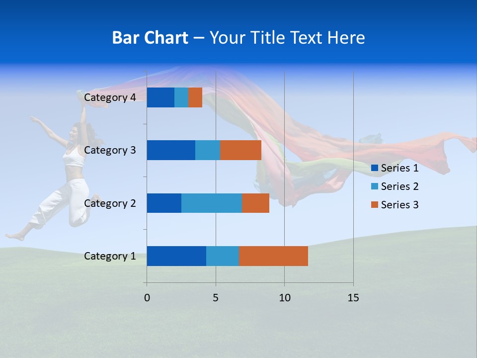 Woman Energy Meadow PowerPoint Template