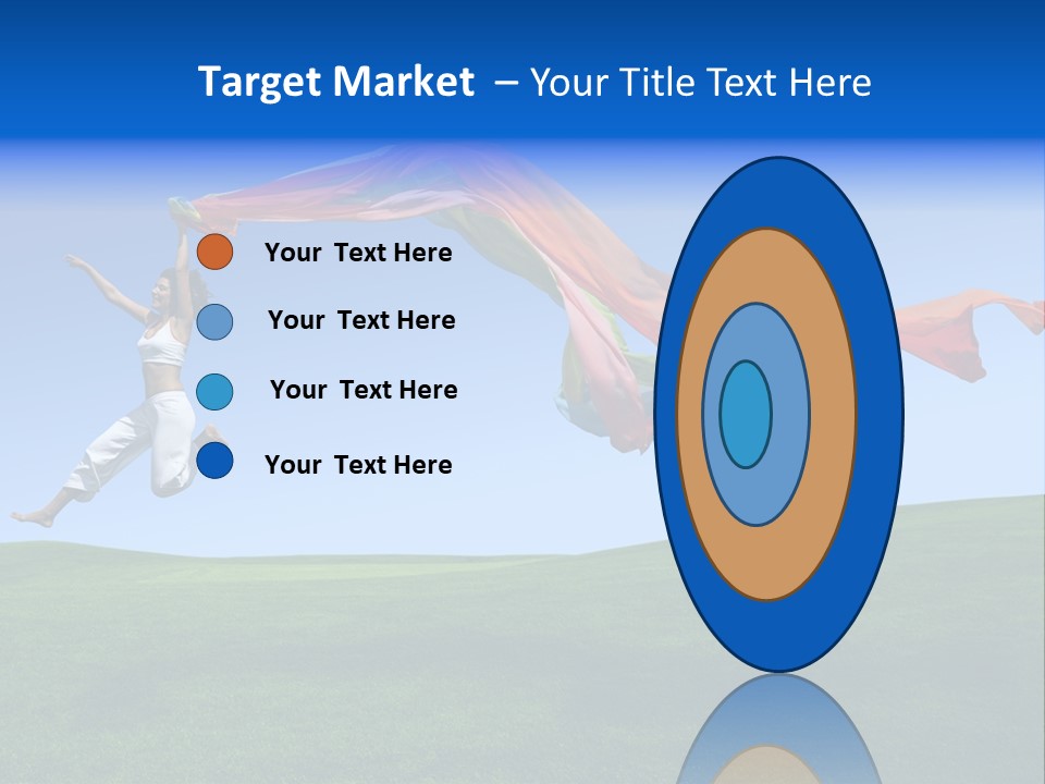 Woman Energy Meadow PowerPoint Template