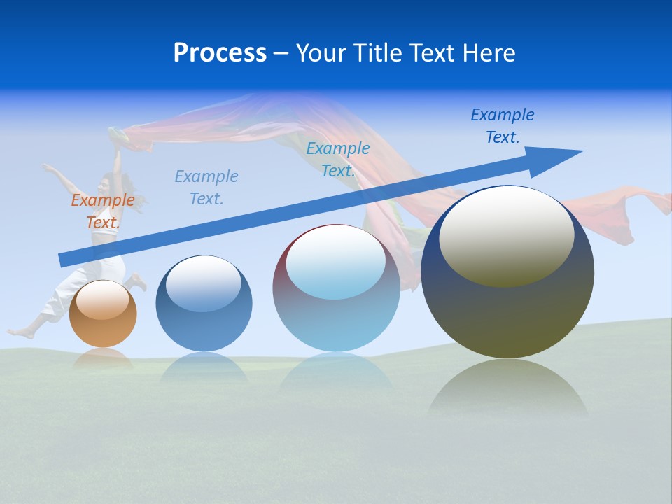 Woman Energy Meadow PowerPoint Template