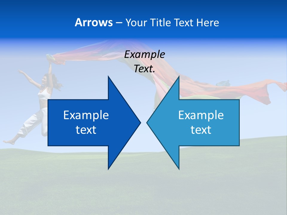 Woman Energy Meadow PowerPoint Template