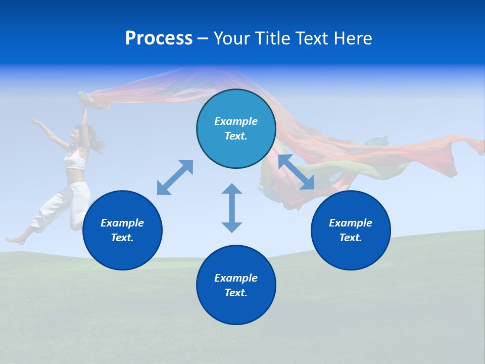 Woman Energy Meadow PowerPoint Template