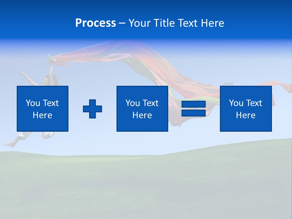Woman Energy Meadow PowerPoint Template