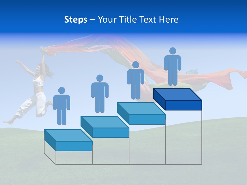 Woman Energy Meadow PowerPoint Template