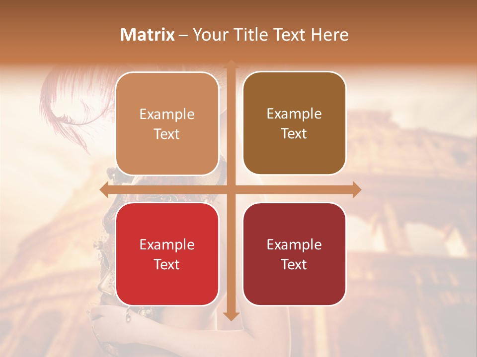 Luxury Woman Golden PowerPoint Template