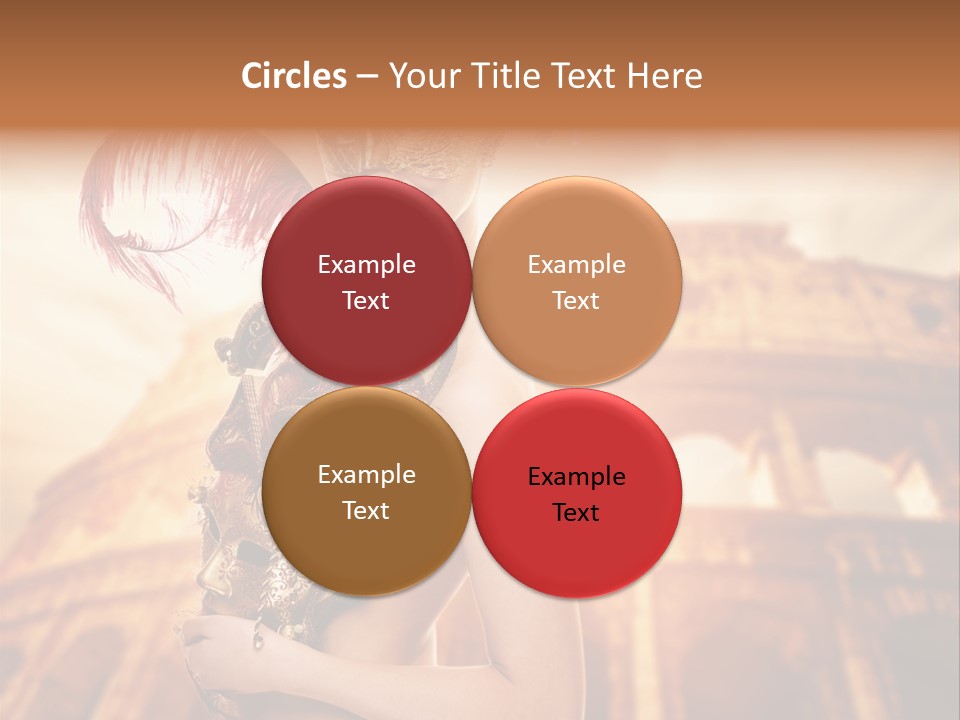 Luxury Woman Golden PowerPoint Template