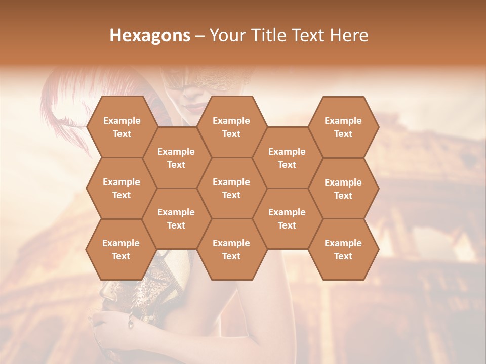 Luxury Woman Golden PowerPoint Template