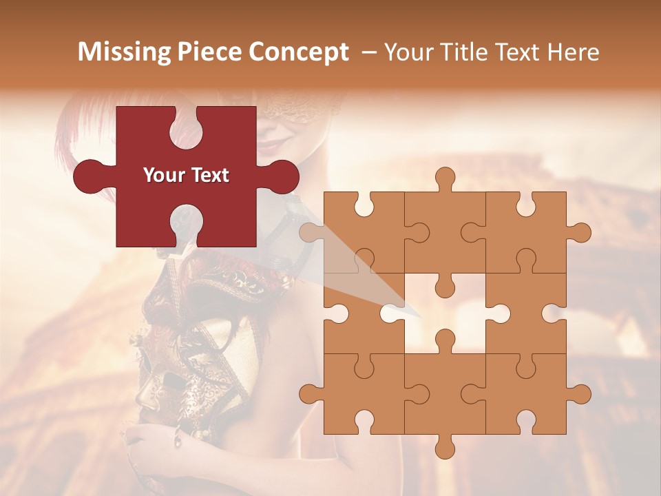 Luxury Woman Golden PowerPoint Template