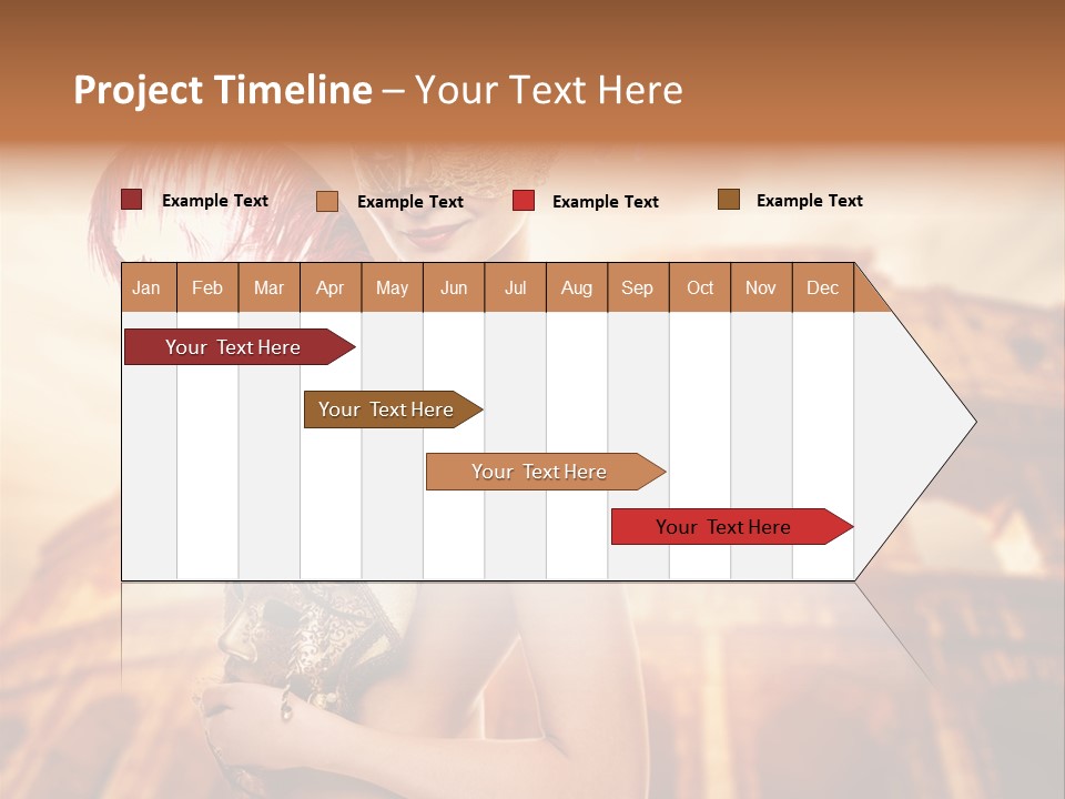 Luxury Woman Golden PowerPoint Template