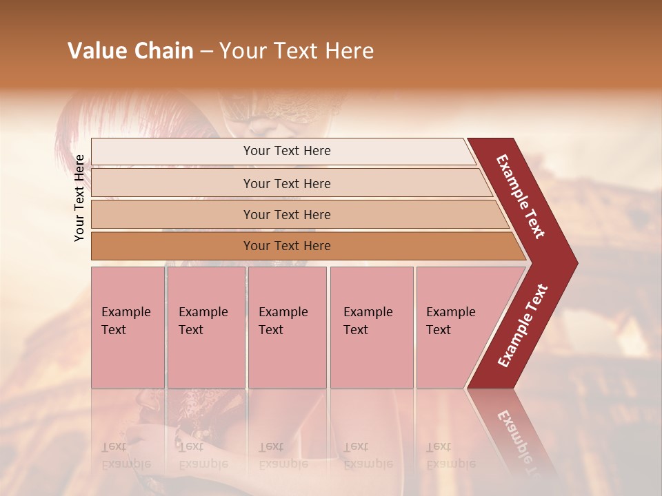 Luxury Woman Golden PowerPoint Template