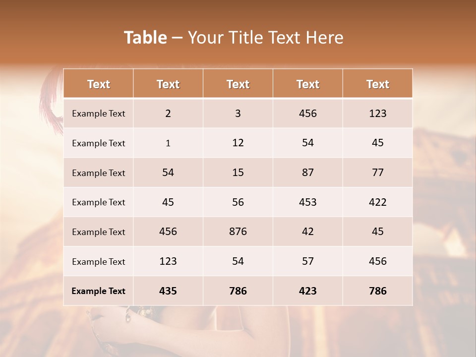 Luxury Woman Golden PowerPoint Template