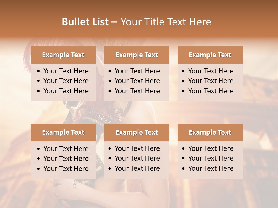 Luxury Woman Golden PowerPoint Template