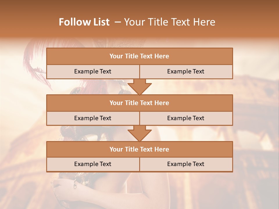 Luxury Woman Golden PowerPoint Template