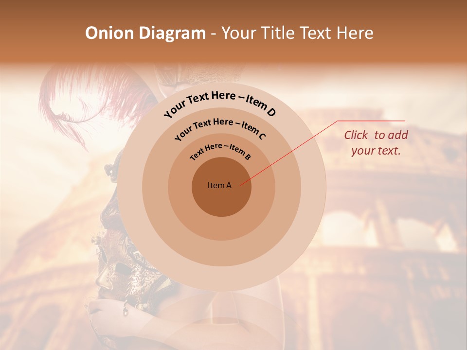 Luxury Woman Golden PowerPoint Template