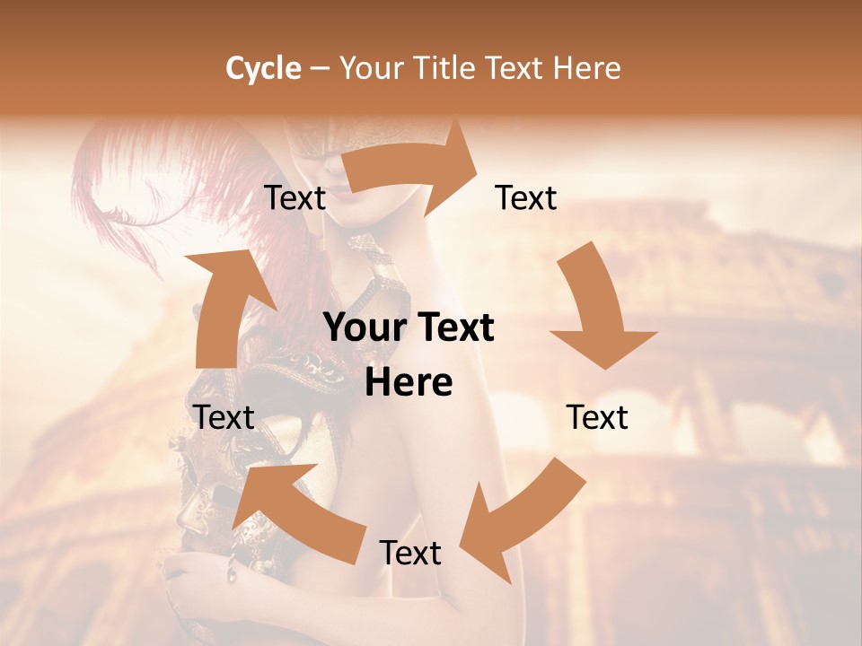 Luxury Woman Golden PowerPoint Template