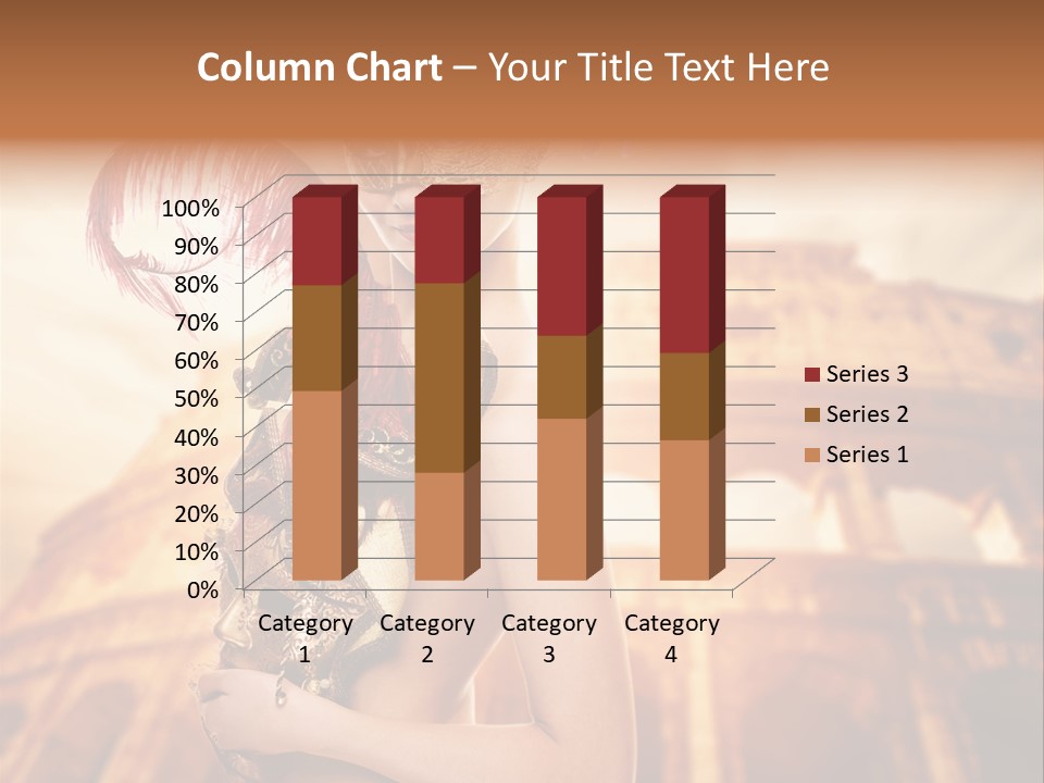 Luxury Woman Golden PowerPoint Template