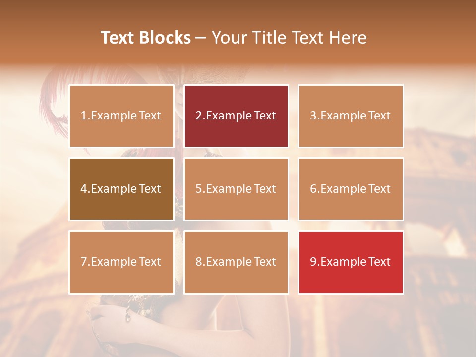 Luxury Woman Golden PowerPoint Template