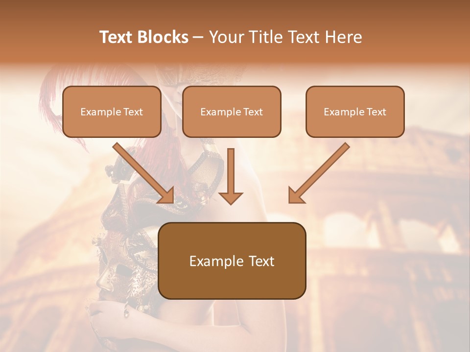 Luxury Woman Golden PowerPoint Template